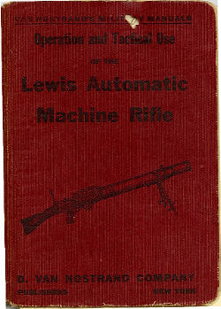 van Nostrands Lewis Gun Manual, Front Cover