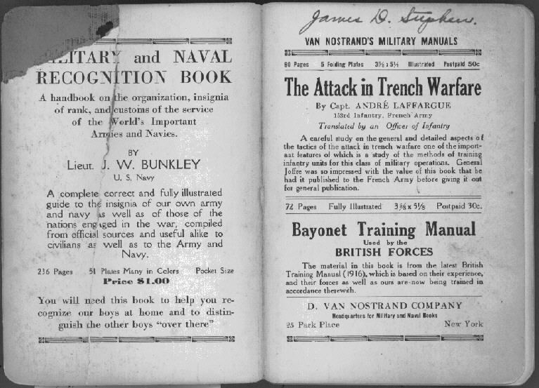 van Nostrands Lewis Gun Manual, scan 1 of 105