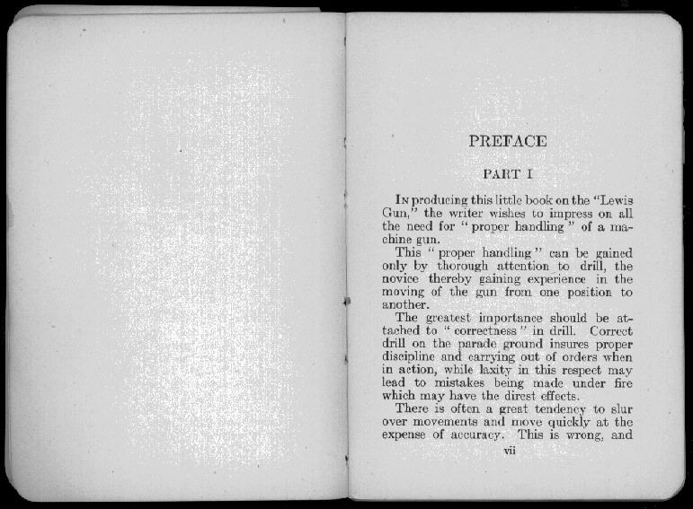 van Nostrands Lewis Gun Manual, scan 5 of 105