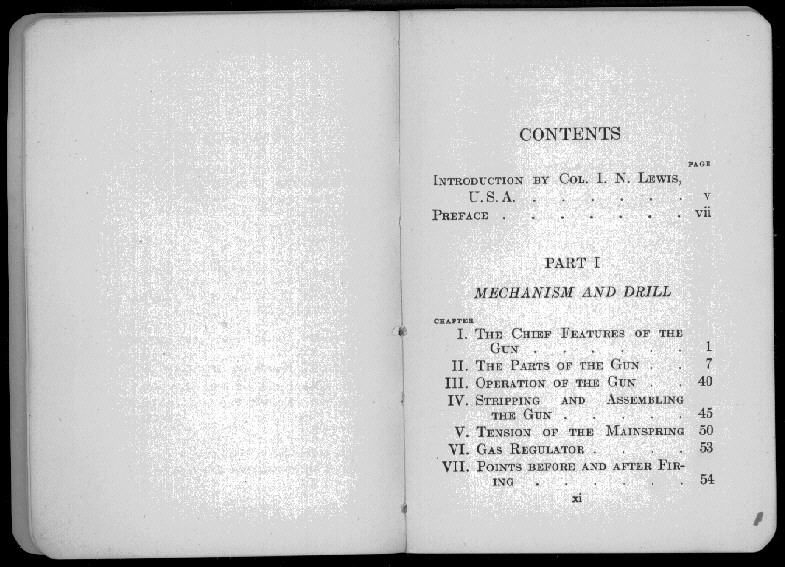 van Nostrands Lewis Gun Manual, scan 7 of 105