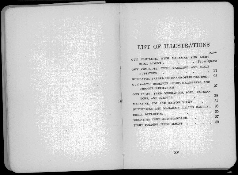 van Nostrands Lewis Gun Manual, scan 9 of 105
