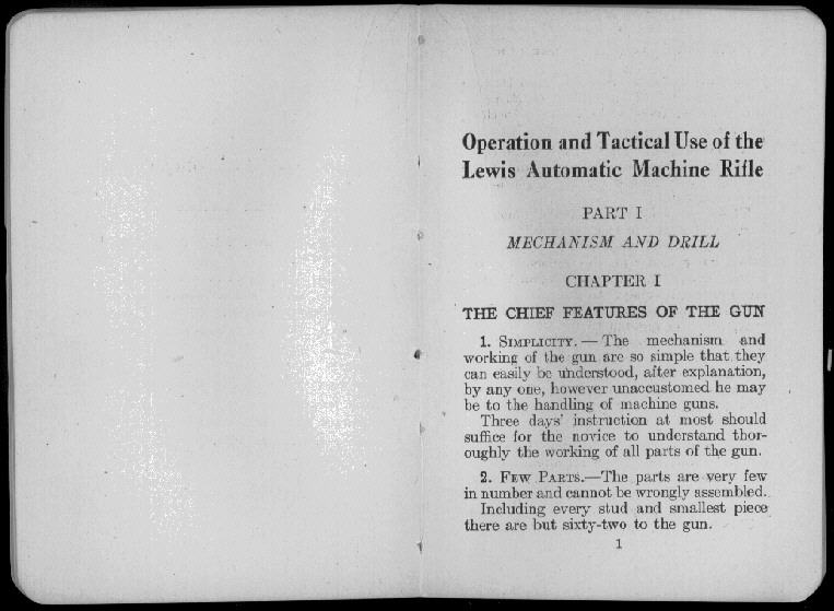 van Nostrands Lewis Gun Manual, scan 10 of 105