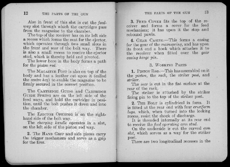 van Nostrands Lewis Gun Manual, scan 16 of 105