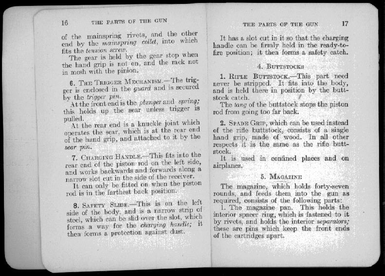 van Nostrands Lewis Gun Manual, scan 18 of 105
