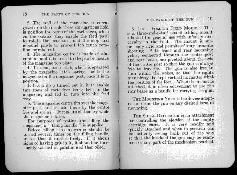van Nostrands Lewis Gun Manual, scan 19 of 105