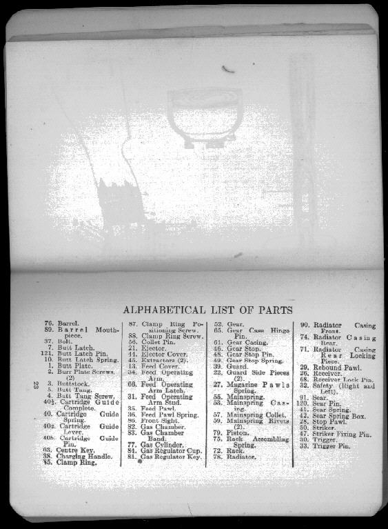 van Nostrands Lewis Gun Manual, scan 22 of 105