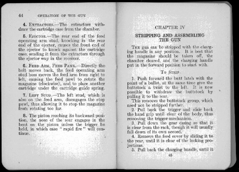 van Nostrands Lewis Gun Manual, scan 33 of 105