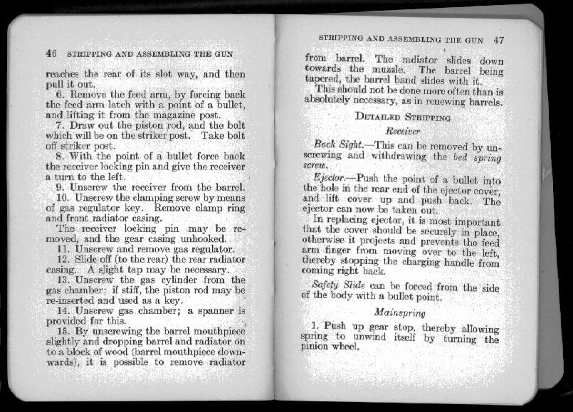 van Nostrands Lewis Gun Manual, scan 34 of 105