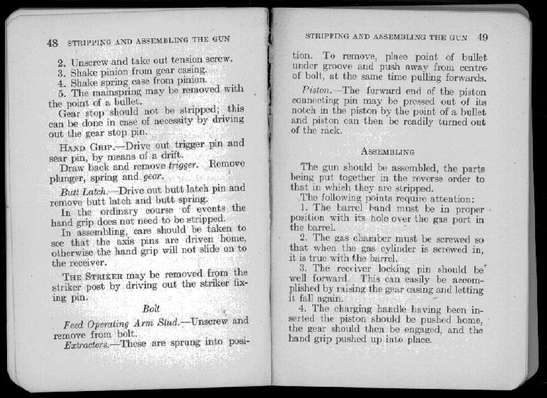 van Nostrands Lewis Gun Manual, scan 35 of 105